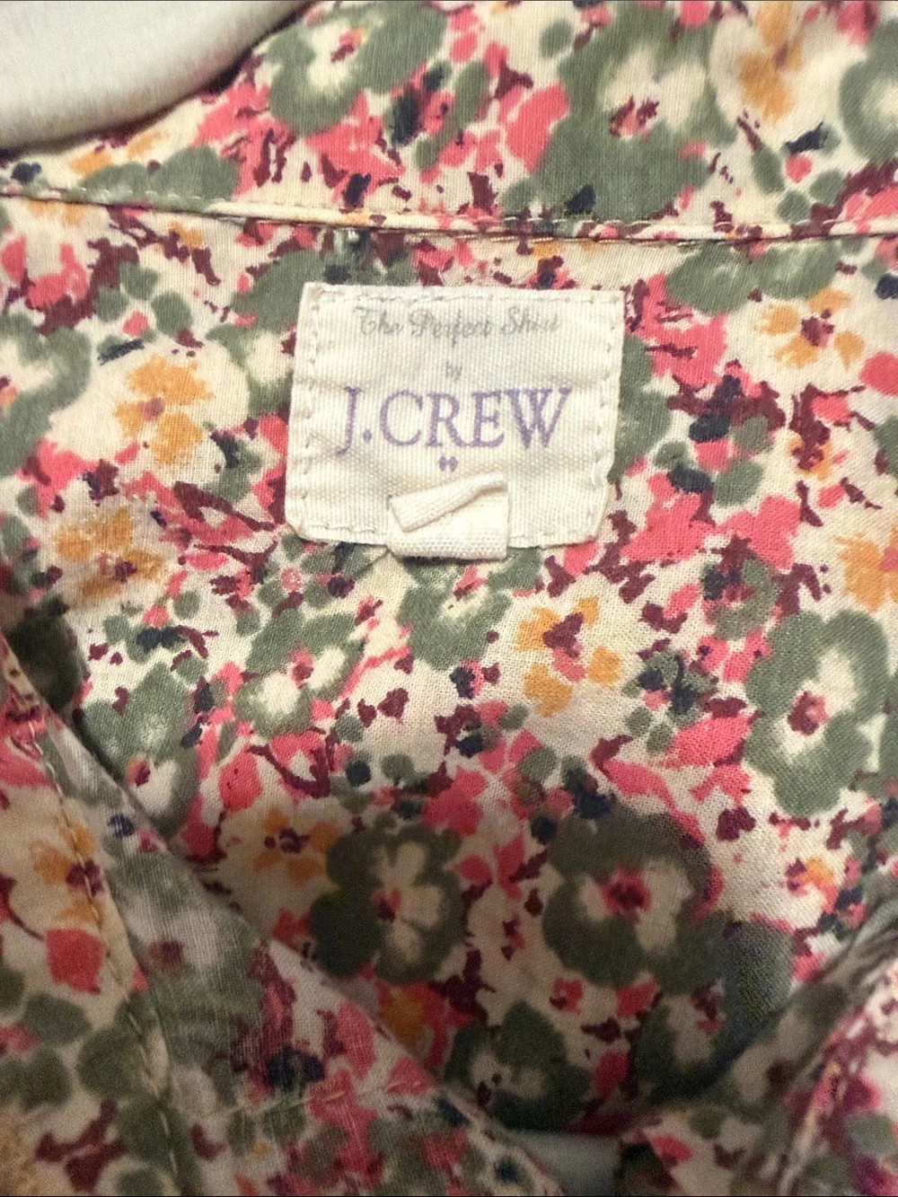 J. Crew”The Perfect Shirt” Floral Button-Up